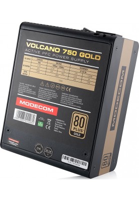 Блок живлення Modecom Volcano 750 Gold (ZAS-MC90-SM-750-ATX-VOLCA)