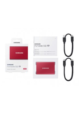 Накопичувач зовнішній SSD 2.5" USB  500GB Samsung T7 Red (MU-PC500R/WW)