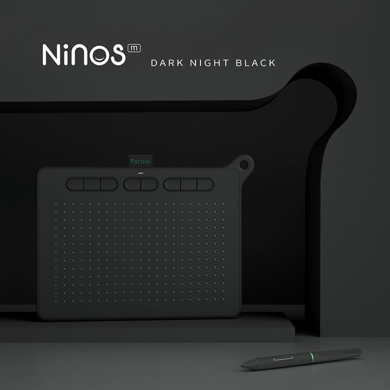 Графічний планшет Parblo Ninos M, чорний