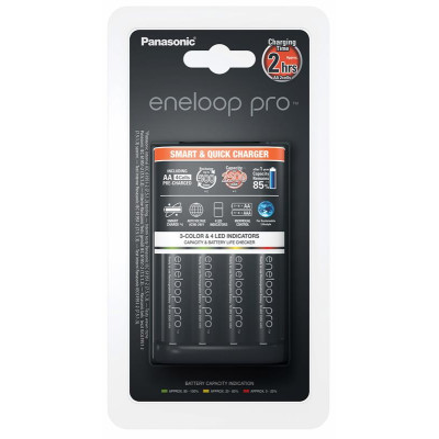 Зарядний пристрiй Panasonic Smart-Quick Charger + Eneloop Pro AA/HR06 Ni-Mh 2500 mAh BL 4 шт