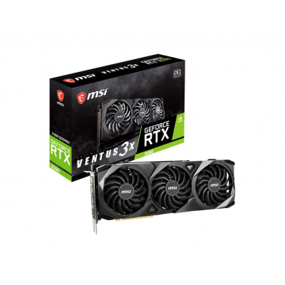 Відеокарта GF RTX 3090 24GB GDDR6X Ventus 3X OC MSI (GeForce RTX 3090 VENTUS 3X 24G OC) Refurbished