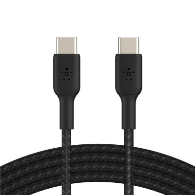 Кабель Belkin Braided USB Type-C-USB Type-C, 1м Black (CAB004BT1MBK)