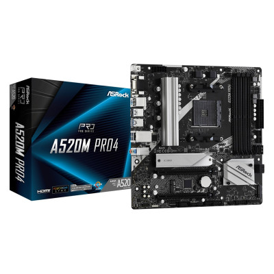 Материнська плата ASRock A520M Pro4 Socket AM4