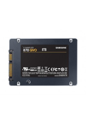 Накопичувач SSD 8ТB Samsung 870 QVO 2.5" SATAIII V-NAND MLC (MZ-77Q8T0BW)