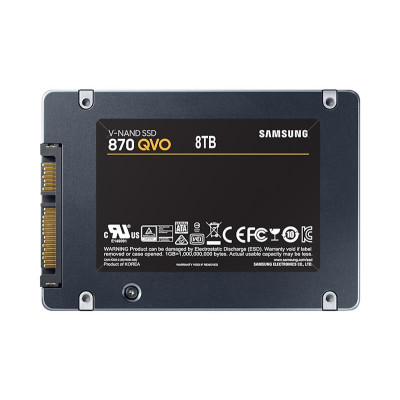 Накопичувач SSD 8ТB Samsung 870 QVO 2.5` SATAIII V-NAND MLC (MZ-77Q8T0BW)