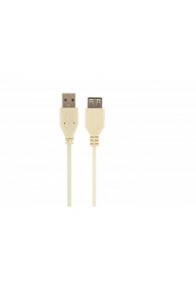 Кабель Cablexpert USB - USB V 2.0 (M/F), 0.75 м, білий (CC-USB2-AMAF-75CM/300)