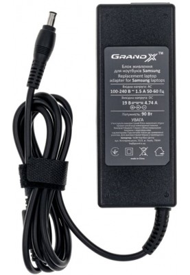 Блок живлення для ноутбука Grand-X 19V 4.74A 90W 5.5х3.0мм (ACSAL90W)