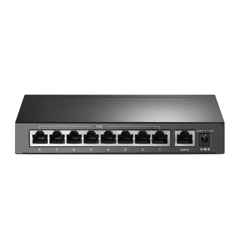 Комутатор TP-Link TL-SF1009P (1хFE, 8xFE PoE, max PoE+ 65W)