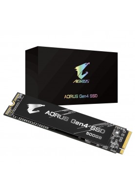 Накопичувач SSD  500GB Gigabyte Aorus M.2 2280 PCIe NVMe 4.0 x4 3D TLC (GP-AG4500G)