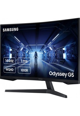 Монітор Samsung 27" Odyssey G5 (LC27G55TQWIXCI) VA Black Curved