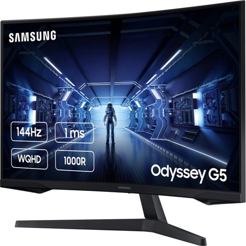 Монітор Samsung 31.5" Odyssey G5 (LC32G55TQWIXCI) VA Black Curved