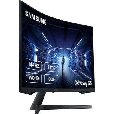 Монітор Samsung 31.5" Odyssey G5 (LC32G55TQBIXCI) VA Black Curved
