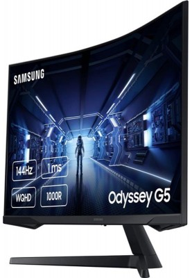 Монітор Samsung 27" Odyssey G5 (LC27G55TQWIXCI) VA Black Curved