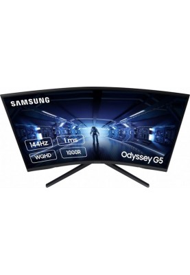 Монітор Samsung 27" Odyssey G5 (LC27G55TQWIXCI) VA Black Curved