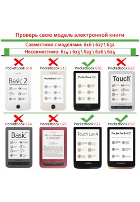 Чохол-книжка AirOn Premium для PocketBook 616/627/632 Не чіпай (6946795850181)