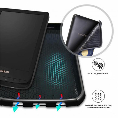 Чохол-книжка AirOn Premium для PocketBook 606/628/633 Місто (4821784622176)