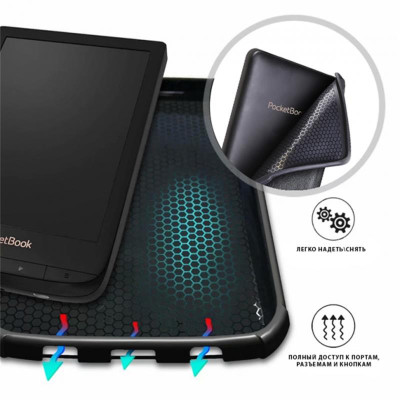 Чохол-книжка AirOn Premium для PocketBook 606/628/633 Black (4821784622173)