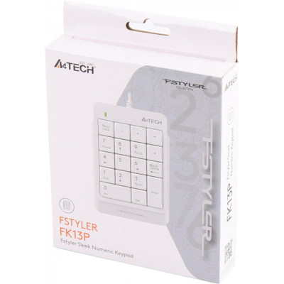 Цифровий клавiатурний блок A4Tech FK13P White