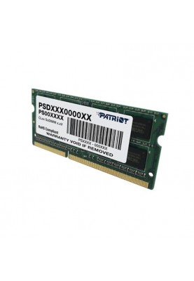 Модуль пам`яті SO-DIMM 4GB/1600 DDR3L Patriot Signature Line (PSD34G1600L81S)