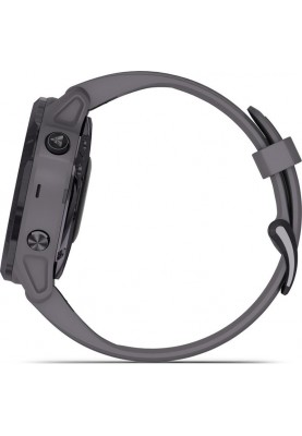 Смарт-годинник Garmin Fenix 6S Pro Solar Edition Amethyst Steel with Shale Gray Band (010-02409-15)