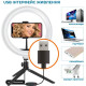 Кільцева USB LED-лампа ACCLAB Ring of Light AL-LRSET1 + штатив (1283126502040)