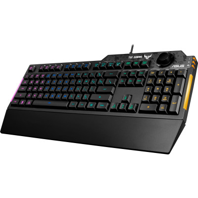 Клавіатура Asus TUF Gaming K1 USB Black UKR (90MP01X0-BKMA00) Клавіатура Asus TUF Gaming K1 USB Black UKR (90MP01X0-BKMA00)