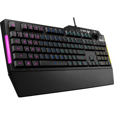 Клавіатура Asus TUF Gaming K1 USB Black UKR (90MP01X0-BKMA00) Клавіатура Asus TUF Gaming K1 USB Black UKR (90MP01X0-BKMA00)