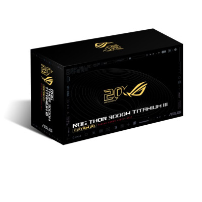 Блок живлення Asus ROG Thor 3000W Titanium III Edition 20 (ROG Equalizer) (90YE00VA-B0NA00)