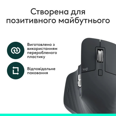 Миша бездротова Logitech MX Master 3S Performance BE Graphite (910-007501) Миша бездротова Logitech MX Master 3S Performance BE Graphite (910-007501)