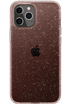 Чохол-накладка Spigen Liquid Crystal Glitter для Apple iPhone 12/12 Pro Rose Quartz (ACS01699)