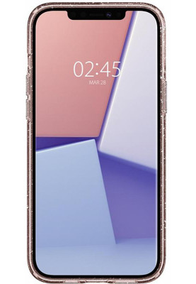 Чохол-накладка Spigen Liquid Crystal Glitter для Apple iPhone 12/12 Pro Rose Quartz (ACS01699)