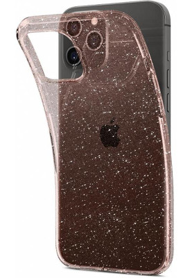 Чохол-накладка Spigen Liquid Crystal Glitter для Apple iPhone 12/12 Pro Rose Quartz (ACS01699)