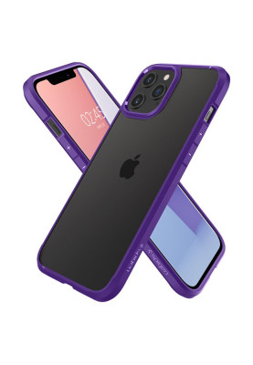 Чохол-накладка Spigen Crystal Hybrid для Apple iPhone 12 Pro Max Hydrangea Purple (ACS01478)