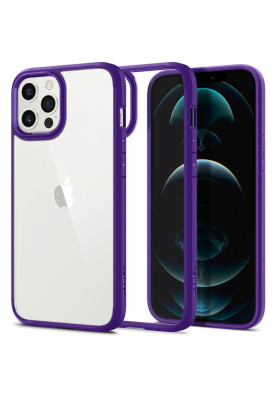 Чохол-накладка Spigen Crystal Hybrid для Apple iPhone 12 Pro Max Hydrangea Purple (ACS01478)