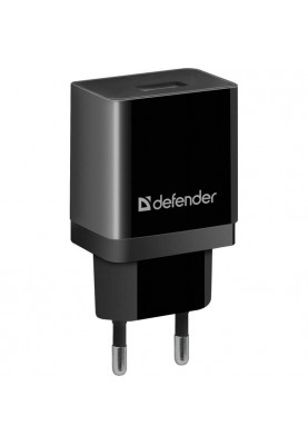 Мережевий зарядний пристрій Defender UPA-21 (1xUSB 2.1A)  Black (83577)