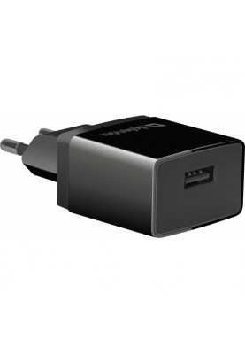 Мережевий зарядний пристрій Defender UPA-21 (1xUSB 2.1A)  Black (83577)