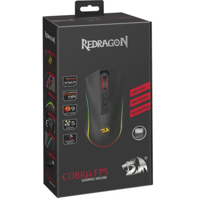 Мишка Defender Redragon Cobra FPS RGB (78284) Black USB
