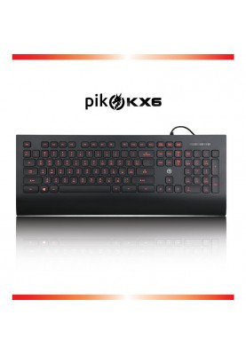 Клавіатура Piko KX6 Ukr Black (1283126489556)