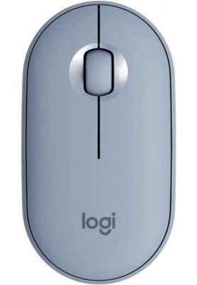 Мишка бездротова Logitech Pebble M350 (910-005719) Blue Grey USB