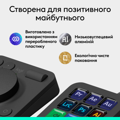 Консоль Logitech MX Creative Console Graphite (920-012931) Консоль Logitech MX Creative Console Graphite (920-012931)