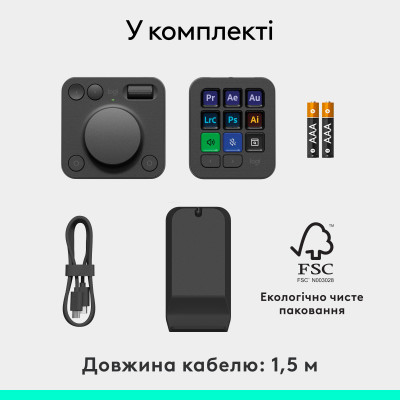 Консоль Logitech MX Creative Console Graphite (920-012931) Консоль Logitech MX Creative Console Graphite (920-012931)
