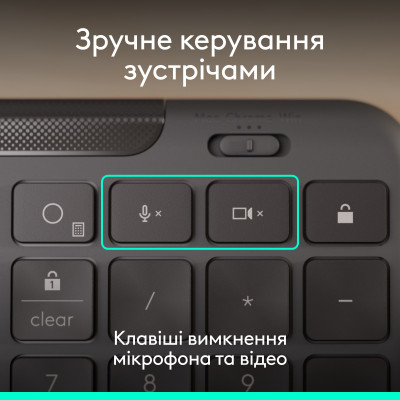 Комплект (клавіатура, миша) Logitech Signature Slim Combo MK620 Graphite (920-013349)