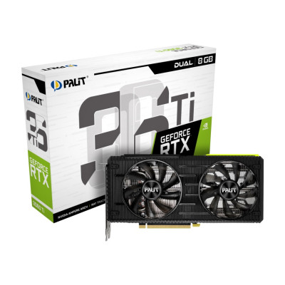 Відеокарта GF RTX 3060 Ti 8GB GDDR6 Dual Palit (NE6306T019P2-190AD)