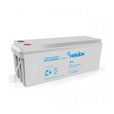 Акумуляторна батарея Merlion 12V 200AH (GP122000M8) AGM