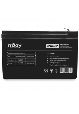 Акумуляторна батарея Njoy GPL07122F 12V 7AH (BTVACGUOBTC2FCN01B) AGM