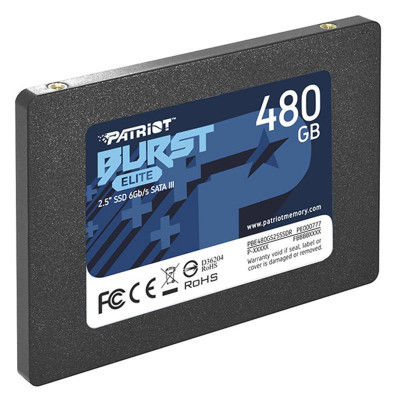 Накопичувач SSD  480GB Patriot Burst Elite 2.5` SATAIII TLC (PBE480GS25SSDR)