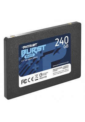 Накопичувач SSD  240GB Patriot Burst Elite 2.5" SATAIII TLC (PBE240GS25SSDR)