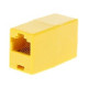 З`єднувач Merlion (2xRJ45-Yellow/06185) RJ45 патч-кордів мама/мама, жовтий