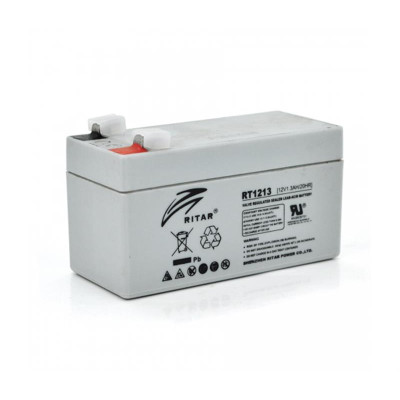 Акумуляторна батарея Ritar 12V 1.3AH Gray Case (RT1213/09091) AGM