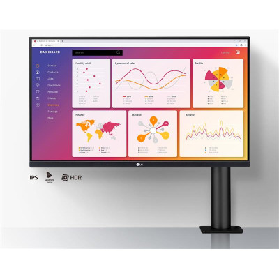 Монітор LG 27` 27QN880-B IPS Black
